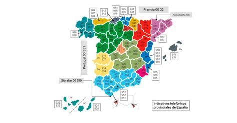 Prefijo 645 en España: ORIGEN y LOC.